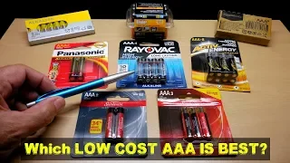 Which Low Cost AAA Battery Is Best? Let's Find out!