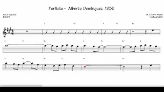 Perfidia - Alberto Domínguez 1939 (Alto Sax Eb) [Sheet music]