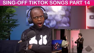 FIRST TIME HEARING SING-OFF TIKTOK SONGS PART 14 (Cupid, Angels Like You) vs EltasyaNatasha REACTION