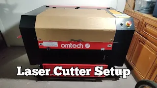 Setting up the #OMTech Laser cutter 60w o2