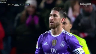 Sergio Ramos Own Goal - Sevilla vs Real Madrid 1-1 - La Liga 15/01/2017 HD