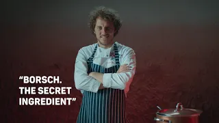 "Borscht. The secret ingredient"  English trailer