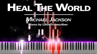 Michael Jackson - Heal The World (Piano Cover) Tutorial by LittleTranscriber