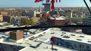 Potain MDT 219 tower crane tour and review