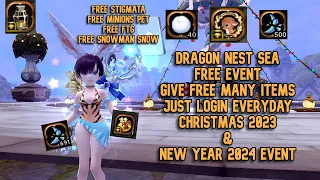 DN SEA Give Free Many Items Just Login Everyday : New Year 2024 & Christmas 2023 Free Event