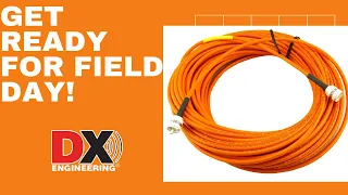 High-Visibility Orange RG-8X Coax Cable—Perfect for POTA, Field Day & Other Portable Ham Radio Ops