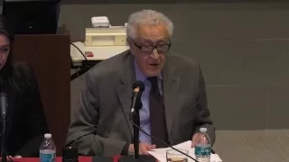 Lakhdar Brahimi, Lisel Hintz, and Alexander Aleinikoff on Syria and Refugees - Cornell, March, 2016