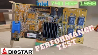 Biostar Intel 740 Agp  8MB - Performance TEST