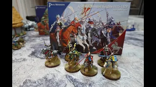 unboxing  French Agincourt mounted knights