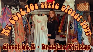 60s & 70s  Closet Tour | Closet Q&A | dressing vintage | 1960s & 1970s inspired wardrobe
