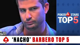 Nacho Barbero Top 5 Moments ♠️ Poker Top 5 ♠️ PokerStars Global