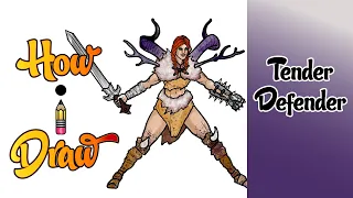 How I Draw BARBARIA for SUNDAY FUNDAY FREESTYLE SESSION | how to draw barbaria the barbarian warrior