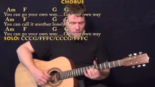 Go Your Own Way (Fleetwood Mac) Fingerstyle Guitar Cover Lesson with Chords/Lyrics