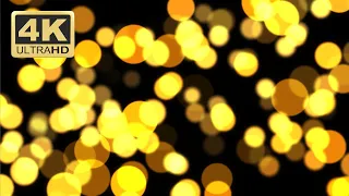 Abstract Golden Particles Bokeh Effect - Free Download - Motion Graphics Background Video Loop 4k