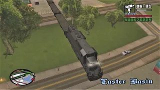 What happens if you steal the Flying Train during the mission Snail Trail? - GTA San Andreas