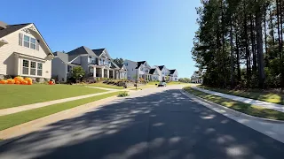 Sunday Afternoon Drive Through North Carolina Neighborhoods | Driving Sounds for Sleep and Study