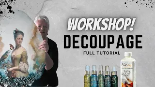 How To Decoupage Without Wrinkles | Decoupage Tutorial