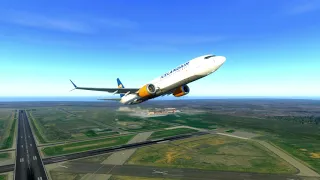 X-plane11 Icelandair Boeing 737Max Departure BIKF, Keflavik