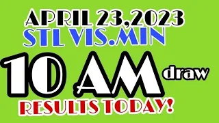 April 23, 2023  10 AM RESULTS TODAY | STL VISAYAS & STL MINDANAO