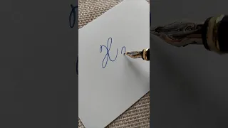 Как красиво написать букву Х с петельками перьевой ручкой? Каллиграфия и красивое письмо