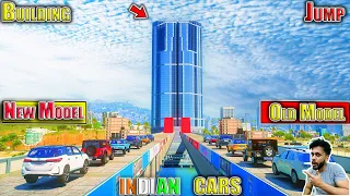 Old Indian Cars Vs New Indian Cars Building Jump Challenge GTA 5