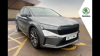 2023 SKODA Enyaq Coupe 80x Sportline Plus 265ps 82 Kwh 4x4 - Graphite Grey - 5 miles - DG73 NNZ