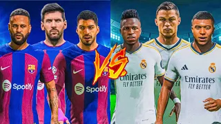 FC 24😱| Messi & Suarez & Neymar vs Ronaldo & Mbappe & Vinicius Jr - Who Would Win - UCL FINAL