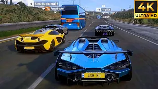 Lamborghini Sián & Lamborghini Centenario & Bugatti Chiron | Forza Horizon 5 - 4K Gameplay