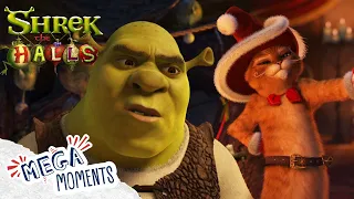 Shrek's Christmas Stories🎅 | Shrek The Halls | Christmas Special 🎄| Movie Moments | Mega Moments