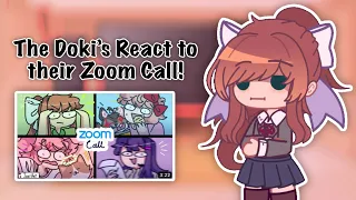 The Dokis React to Their Zoom Call! | Gacha Club | DDLC | Avery♡