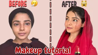 Makeup tutorial 🙀🫵🏼 | ഇത് ഞാനല്ല guyss😫💔 | fedaa faizal | beginner | (vlog , family,home,fun)