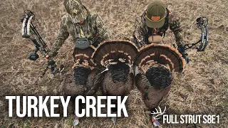 Turkey Hunting - Archery Turkey TRIPLE in Nebraska - "Turkey Creek"
