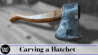 Carving a Hatchet Handel