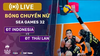 FULL TRẬN | INDONESIA vs THÁI LAN | Bảng A bóng chuyền nữ SEA Games 32