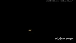 SATURNE : BRESSER NANO 80/640 & Barlow x3 & S20SFE