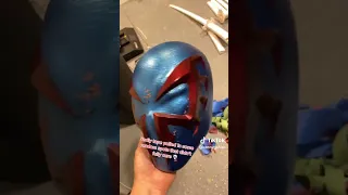 I 3D printed a SPIDERMAN 2099 MASK!! #shorts