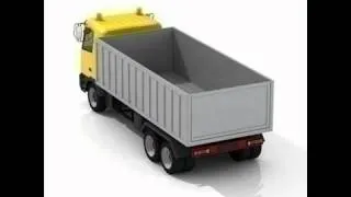 3D Model of Semi Trailer Truck Review