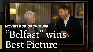Kenneth Branagh & Judi Dench Accept Award for "Belfast" | Movies for Grownups | GP on PBS