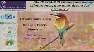 Biodiversité, changements climatiques, que nous disent les oiseaux ?