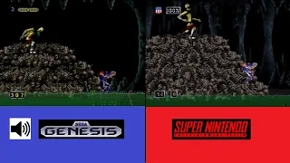 SNES vs Genesis Doom troopers playthrough