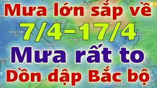 Dự báo thời tiết hôm nay và ngày mai 8/4/2024 | dự báo bão mới nhất | thời tiết 3 ngày tới