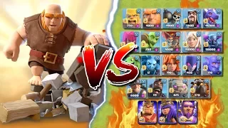 GIANT SURPRISE BUILDER HUT vs ALL TROOPS - Who Will Win? Clash of Clans Battle! CoC Event Challenge!