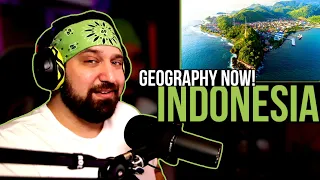 American Reacts to Indonesia | Geography Now! Indonesia