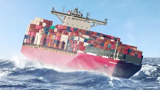 Ein Tag auf einem Containerschiff auf See