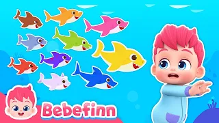 EP121 | 🔟🦈 Ten Little Sharks | Bebefinn Nursery Rhymes for Kids