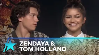 Zendaya Cracks Up Laughing When Tom Holland Says She Has 'Long Calves'
