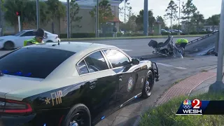 Volusia County deputy hospitalized after motorcycle collision in Deltona, FHP says