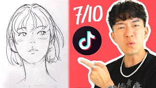 RATING TIKTOK ART TUTORIALS 👹 6