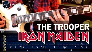 Cómo tocar "The Trooper" de Iron Maiden en guitarra eléctrica (HD) Tutorial - Christianvib