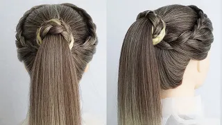 Easy Ponytail Hairstyle For Long Hair | Cute Hairstyle For Teenagers | Unique Hairstyle For Girls